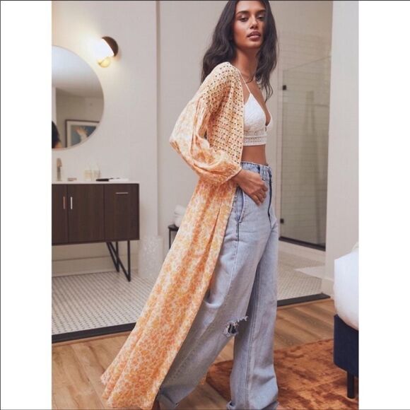 Free People Kadence Robe Maxi Duster length - Picture 10 of 11